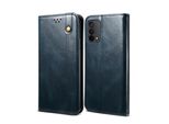 Custodia Per Oppo A93 2021, Portafoglio In Pelle Flip Case Con Funzione Stand Blu