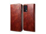 Custodia Per Oppo F19 / A74 4G, Portafoglio In Pelle Flip Case Con Funzione Stand Rosso