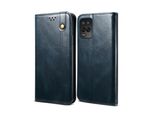 Custodia Per Oppo Realme V13, Custodia Flip In Pelle Con Funzione Stand Blu