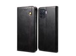 Custodia Per Oppo A94 4G, Custodia In Pelle Flip Wallet Con Funzione Stand Nero