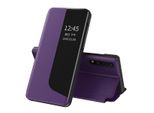 Custodia Per Huawei P20 Pro, Smart View Window Flip Stand Custodia Protettiva In Finto Cuoio Per Huawei P20 Pro Viola
