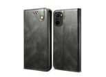 Custodia Per Xiaomi Poco F3, Custodia In Pelle Flip Wallet Con Funzione Stand Verde