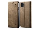 Custodia Per Iphone 11 Pro Max, Custodia In Pelle A Portafoglio Con Chiusura Magnetica E Funzione Stand Per Iphone 11 Pro Max Khaki