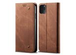 Custodia Iphone 11 Pro Max, Custodia In Pelle A Portafoglio Con Chiusura Magnetica E Funzione Stand Per Iphone 11 Pro Max Marrone