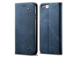 Custodia Per Iphone 8 Plus, Custodia In Pelle A Portafoglio Con Chiusura Magnetica E Funzione Stand Per Iphone 6 Plus / 6S Plus / 7 Plus / 8 Plus Blu