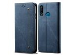 Huawei P30 Lite Case, Custodia In Pelle Con Chiusura Magnetica E Funzione Stand Per Huawei P30 Lite Blu