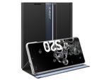 Custodia Galaxy S20 Ultra, Custodia Sottile In Pelle Con Finestra E Supporto Per Samsung Galaxy S20 Ultra Nero