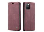 Custodia Galaxy S10 Lite, Custodia Retrò In Finto Cuoio, Tasche Per Carte, Chiusura Magnetica, Custodia Con Funzione Stand Per Samsung Galaxy S10 Lite Rosso