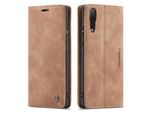 Custodia Huawei P20 Pro, Custodia Retrò In Finto Cuoio, Tasche Per Carte, Chiusura Magnetica, Custodia Con Funzione Stand Per Huawei P20 Pro Marrone