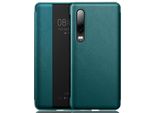 Huawei P30 Case, Slim Business Smart View Smart Wake Up/Sleep Flip Cover Cover In Pelle Protettiva Per Huawei P30 Verde