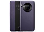 Huawei Mate 30 Case, Slim Business Smart View Smart Wake Up/Sleep Flip Cover In Pelle Protettiva Per Huawei Mate 30 Purple