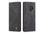 Custodia Galaxy S9, Custodia Retrò In Finto Cuoio, Tasche Per Carte, Chiusura Magnetica, Custodia Con Funzione Stand Per Samsung Galaxy S9 Nero