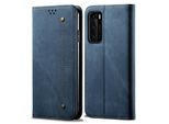 Custodia Huawei P40, Custodia In Pelle A Portafoglio Con Chiusura Magnetica E Custodia Con Funzione Stand Per Huawei P40 Huawei P40 Blu