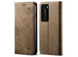Custodia Huawei P40 Pro, Custodia In Pelle A Portafoglio Con Chiusura Magnetica E Custodia Con Funzione Stand Per Huawei P40 Pro Huawei P40 Pro Khaki