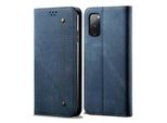 Custodia Galaxy S20 Fe, Custodia In Pelle A Portafoglio Con Chiusura Magnetica E Funzione Stand Per Samsung Galaxy S20 Fe Blu
