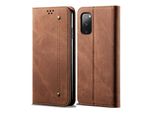 Custodia Galaxy S20 Fe, Custodia A Portafoglio In Pelle Con Chiusura Magnetica E Funzione Stand Per Samsung Galaxy S20 Fe Marrone