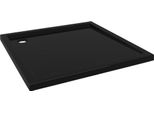 Vidaxl Piatto Doccia Abs Quadrato Nero 80X80 Cm