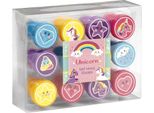 Totum Totum Stamps Unicorn Junior 12 Pezzi - Timbri Autoinchiostranti - Giocattolo Creativo