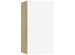 Mobile Tv Bianco Rovere Sonoma 30,5X30X60 Cm Materiale In Legno