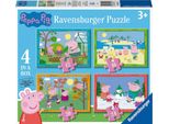 Ravensburger - Puzzle Delle Stagioni Di Peppa Pig 4In1