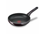 Tefal Resist Intense D52202 Padella 20 Cm D52202, Tegame Rotondo, Multiuso, Nero, Rosso, Titanio, 175 °C, Alluminio