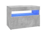Mobile Tv Con Luci Led Grigio Cemento 60X35X40 Cm