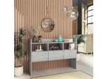 Vidaxl Credenza Grigio Cemento 105X30X70 Cm Materiale A Base Di Legno