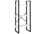 Vidaxl Scaffale Verticale Bianco 60X30X105 Cm In Legno Di Pino Massiccio
