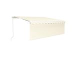 Tenda A Scomparsa Manuale Con Tenda A Rullo 4X3 M Crema