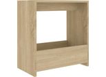 Tavolino In Rovere Sonoma 50X26X50 Cm Materiale A Base Di Legno