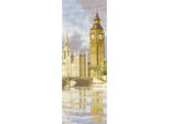 Set Punto Croce Heritage Aida "Big Ben (A)"", Schema Contato, JCBB588-A, 31X11Cm"