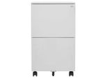 Vidaxl Armadio Per Archiviazione Con Rotelle Grigio Chiaro 39X45X67 Cm Acciaio