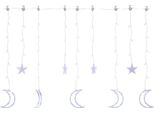 Vidaxl Fata Luci Stella E Luna Telecomando 345 Led Blu