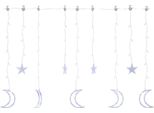 Vidaxl Fata Luci Stella E Luna Telecomando 138 Led Blu