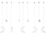 Vidaxl Fata Luci Stella E Luna Telecomando 138 Led Colorati