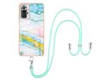 Custodia Con Cinturino Per Xiaomi Redmi Note 10 Pro/10 Pro Max, Paraurti In Tpu Morbido, Custodia Protettiva, Con Cinturino Regolabile Oro