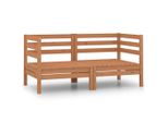 Vidaxl 2-Sitzer-Gartensofa Honigbraun Massivholz Kiefer