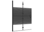 Vidaxl Cabina Doccia Pieghevole Esg 100X140 Cm Nero