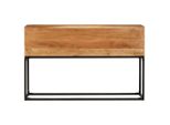 Tavolo Consolle 120X30X75 Cm In Legno Massiccio Di Acacia