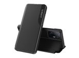 Custodia Flip Per Xiaomi Mi 11T / Mi 11T Pro, Custodia In Finto Cuoio Con Finestra E Funzione Stand Nero