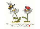 Kit Punto Croce Bothy Threads "Love Me, Love Me Not"", XETE5, 12X12Cm"
