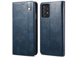 Custodia Per Samsung Galaxy A23 4G, Custodia Flip In Pelle Con Funzione Stand Blu