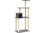 Vidaxl Graffiatoio In Sisal Grigio Scuro 147 Cm