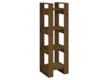 Scaffale/Divisorio Per Ambienti Marrone Miele 41X35X125Cm In Legno Di Pino Massiccio