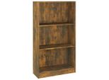 Libreria In Rovere Fumé 60X24X109 Cm Materiale In Legno