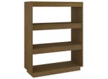 Libreria/Divisorio Miele Marrone 80X35X103 In Legno Di Pino Massiccio