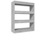Libreria/Divisorio Grigio Sonoma 80X30X103 Cm Materiale A Base Di Legno