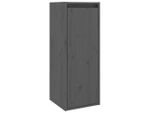 Vidaxl Armadio A Muro Grigio 30X30X80 Cm In Legno Di Pino Massiccio