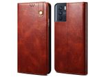 Custodia Per Oppo K9 Pro, Custodia In Pelle Flip Wallet Con Funzione Stand Rosso