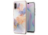 Custodia Per Xiaomi Redmi 9A, Custodia In Silicone Tpu Antiurto A Fantasia Bianco